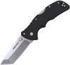Cold Steel Mini Recon 1 27BAT, 3.0" AUS-10A Stonewashed Tanto Blade, Black GRN Handle