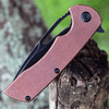 Kansept Knives Kryo K1001C2, 3.58" CPM-S35VN Black Plain Blade, Copper Handle