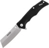 Buck Knives Trunk (BU252BKS) 2.88" 7Cr17MoV Satin Cleaver Plain Blade, Black G-10 Handle