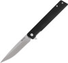 Buck Knives Decatur 0256BKS, 3.63" 7Cr Stainless Steel Satin Drop Point Blade, Black G-10 Handles