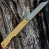 Higonokami Folder traditional Japanese style 3 in. steel blade, Brass Handles