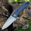 CRKT 4620 Avant folding knife with satin drop point blade and rounded spine.