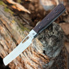 Boker Magnum Outdoor Cuisine III (01MB432) 4.72" 7Cr17MoV Satin Cleaver Plain Blade, Tulip Wood Handle with Stainless Steel Bolsters