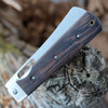 Boker Magnum Outdoor Cuisine III 01MB432, 4.75" 440 Stainless Steel Satin Plain Blade, Brown Rosewood Handles