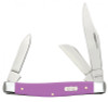 Case Medium Stockman 39167 Lilac Synthetic Ichthus Handle (4344 SS)