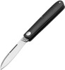 Boker Solingen Prime Barlow (116942) 2.72" Bohler N690 Satin Sheepsfoot Plain Blade, Black Burlap Micarta Handle