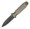 SOG Pentagon FX Covert FDE SOG17610457, 3.41" CPM S35VN Black Titanium Nitride Straight Blade, Dark Earth G-10 Handle