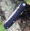 CRKT Kith (CR6433) 2.95" 8Cr13MoV Satin Drop Point Plain Blade, Black Glass Reinforced Nylon Handle