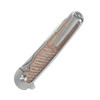 Kizer Cutlery Clutch Ki4556A3, 3.3" CPM-S35VN Satin Modified Drop Point Blade, Tan Micarta Handles