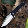 Ontario Carter Trinity ON8877, 3" AUS-8 Satin Blade, Black G-10 & Titanium Handles