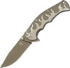 Kizer Knives KI4447A1, S35VN Stone Washed Blade, 6AL4V Titanium Framelock