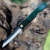 Higonokami Aogami 3.00" Satin Jade Stainless Folder HIGOCJB