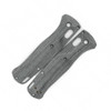 Flytanium Crossfade Black Canvas Micarta Scales - for Benchmade Bugout
