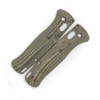 Flytanium Crossfade Green Linen Micarta Scales - for Benchmade Bugout