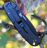 ESEE Avispa Folding Knife (BRK1301ORB)- 3.50" Black AUS-8 Drop Point Blade, Orange Polymer Handle