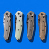 Flytanium Black Canvas Micarta Scales - for Benchmade Mini Osborne 945