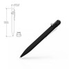 Bastion Bolt Action Pen - Jet Black 5.25" Aluminum Body Fine Point - Black Ink