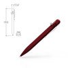 Bastion Bolt Action Pen - Regal Red (5.25" Aluminum Body) Fine Ballpoint Pen - Black Ink