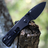 CIVIVI Baby Banter Folding Knife (C19068S-2)- 2.34" Blackwashed Nitro-V Drop Point Blade, Black G-10 Handles