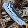 Maxace Knives Sandstorm Gray Smooth Ti (4.25" M390 Black) MCS02