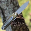 BRK Churp BRKC1 D2 Satin Spear Point Blade Open Detail View