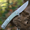 CIVIVI Mini Asticus Folding Knife (C19026B-3)- 3.25" Satin 10Cr15CoMoV Drop Point Blade, Jade G-10 Handle