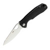 Honey Badger Medium Leaf Flipper - Black FRN (3.2" 8Cr13MoV Satin) HB1298