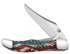 Case Mid-Folding Hunter 36035 Vintage Flag Series Embellished Smooth Natural Bone Handles w/Color Wash Handle (61265L SS)