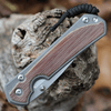 Chris Reeve Large Sebenza 31 Natural Micarta Inlays, 3.61" S45VN Drop Point (L31-1212)