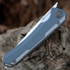Maxace Kestrel Front Flipper - Gray G-10  (3.62” M390 Satin) MKT202