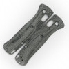 Flytanium Crossfade Black Canvas Micarta Scales - for Benchmade MINI Bugout