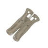 Flytanium Crossfade Green Canvas Micarta Scales - for Benchmade MINI Bugout