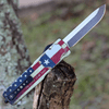 Templar Knife Premium Lightweight Series - Large OTF Automatic (LA-TX-32-1) - 3.55" Powder D2 Black SW Drop Point, Aluminum Texan "The Lone Star State" Handle