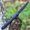 Boker Plus Kwaiken Air MINI (01BO329) 3.07" VG-10 Black Trailing Point Plain Blade, Black G-10 Handles