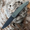 WE Knife Smooth Sentinel - Blk Ti/Green Micarta (3" CPM 20CV Blk) WE20043-4 | Pre-Order