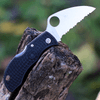 Spyderco Manbug - Blk FRN (1.9" VG-10 Serrated) MBKWS