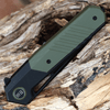 WE Knife Arsenal - Blk Ti /OD Green G10 (3.5" CPM 20CV Blk SW) WE20073-2