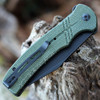 CIVIVI Cogent Folding Knife (C20038E-4)- 3.47" Blackwashed 14C28N Clip Point Blade, Green Micarta Handle