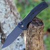 CIVIVI Cogent Folding Knife (C20038D-1)- 3.47" Blackwashed 14C28N Clip Point Blade, Black G-10 Handle