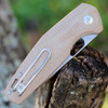 GiantMouse ACE Nimbus V2 - Natural Micarta (3" Elmax SW)