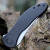 CIVIVI Synergy3 Folding Knife (C20075B-1)- 3.24" Stonewashed Nitro-V Tanto Blade, Black G-10 Handle