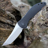 CIVIVI Synergy3 Folding Knife (C20075B-1)- 3.24" Stonewashed Nitro-V Tanto Blade, Black G-10 Handle