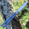 Maxace Pian Bailsong - Blue Ti (4.6" M390 Satin Harpoon) MPN03
