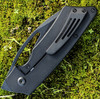 Kansept Goblin XL (K1016A2) - 3.50" CPM-S35VN Black TiCn Stonewashed Tanto Plain Blade, Black Anodized Titanium Handle