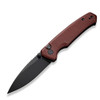 CIVIVI Altus Folding Knife (C20076-2)- 2.97" Blackwashed Nitro-V Drop Point Blade, Burgundy G-10 Handle