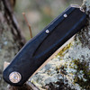 CRKT Mah Hawk (6535) 3.12" D2 Satin Wharncliffe Plain Blade, Black Glass Reinforced Nylon Handle