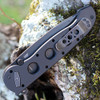 CRKT Carson M16 Deadbolt A/O (CR04DB) 3.89" D2 Blackwashed Tanto Plain Blade, Black Aluminum Handle