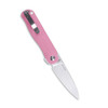 Kizer Lätt Vind Mini (V3567N3) 3" Bohler N690 Satin Spear Point Plain Blade, Pink G-10 Handle