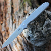 CRKT Facet A/O (K230XXP) 3.37" D2 Satin Reverse Tanto Plain Blade, Gray Stainless Steel Handle