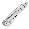 Leatherman Skeletool KBx Folding Knife (832382) - 2.6" 420HC Satin Combo Blade, Stainless Steel Handle - NO Sheath